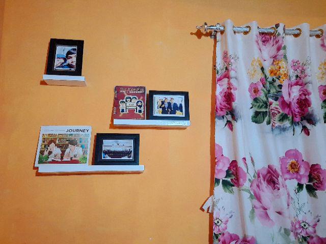 Promo Rak Dinding Ambalan 30x12 Bunga Sudut Rak Melayang