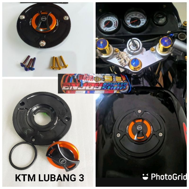 Tutup Tangki Tengki Ktm Thailand  Baut Lubang 3 untuk Ninja R RR Ss Victor