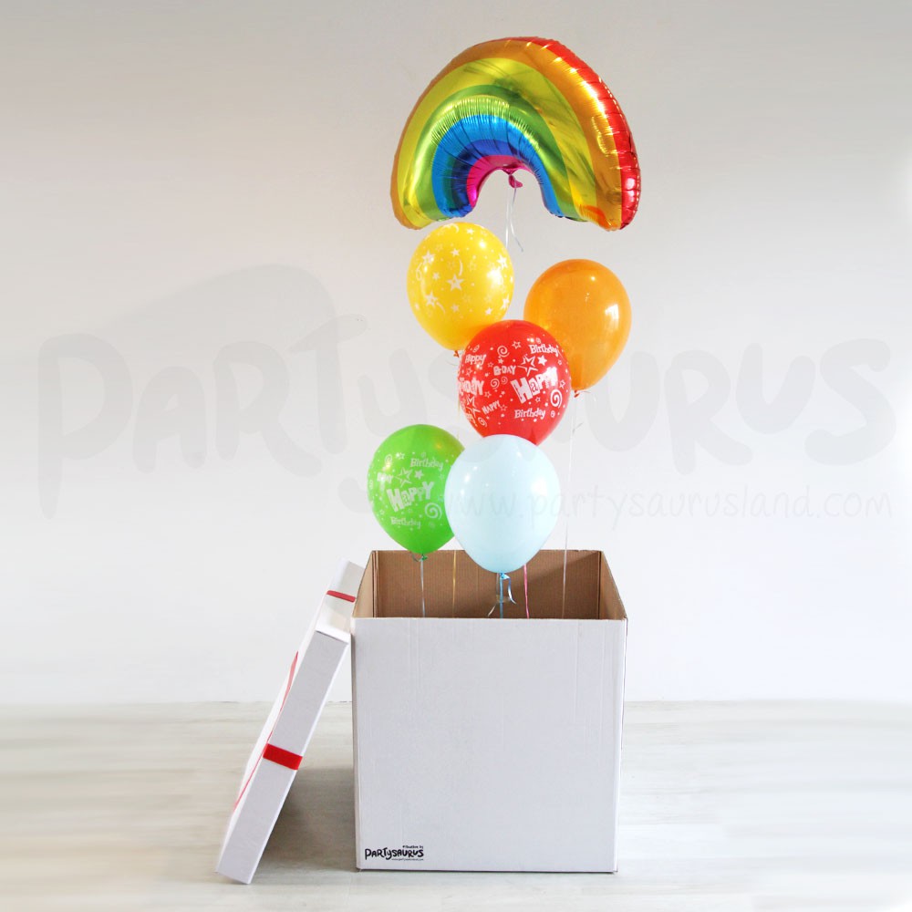 Rainbow Mega Floatbox Surprise Balon Box