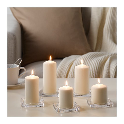FENOMEN Lilin blok tanpa aroma set isi 5 alami