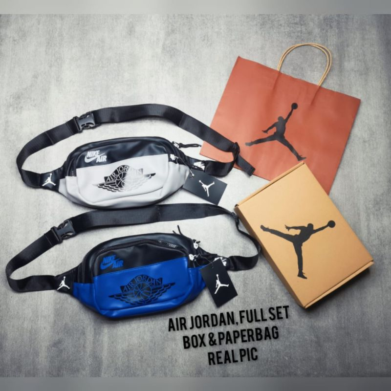 Air Jordan WaistBag Wings Full Set Box N Paperbag