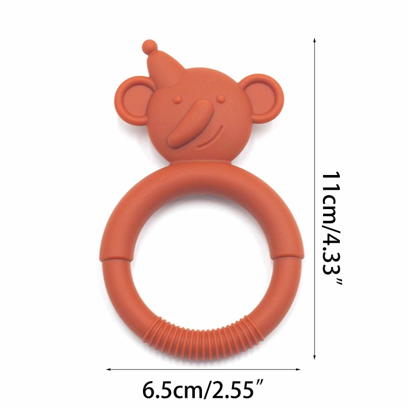 Mary Mainan Teether Silikon Motif Kartun Untuk Bayi