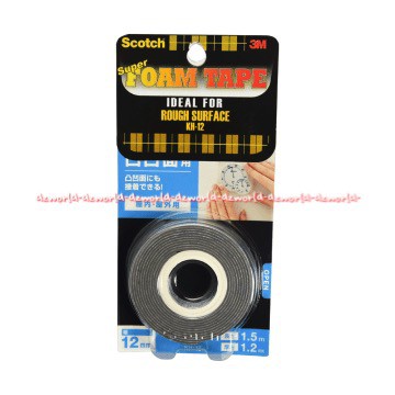 Scotch Rough Surface Double Tape Foam Cocok Untuk Permukaan Tidak Rata Pita Perekat