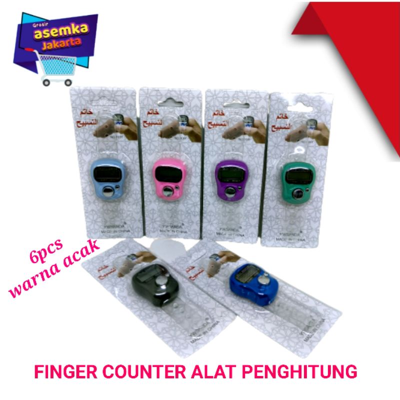 Finger Counter Alat Penghitung Digital 6pcs