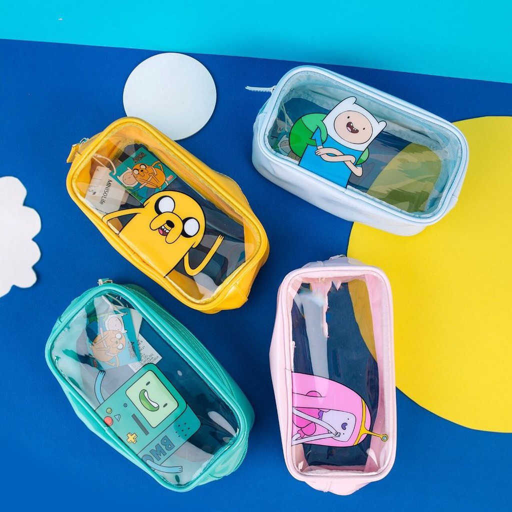 MINISO X ADVENTURE TIME 4WRN. OPTICAL COSMETIC BAG ADVENTURE TIME. tas kosmetik miniso Surabaya