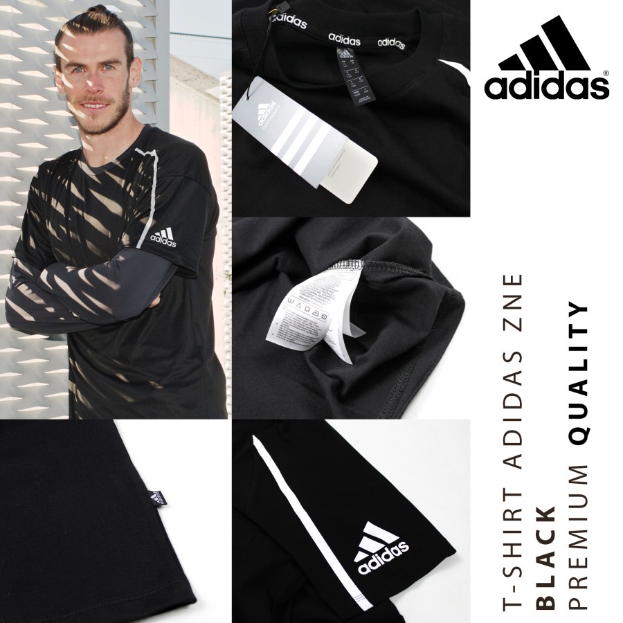 Kaos adidas ZNE Casual Pria Lengan pendek hitam