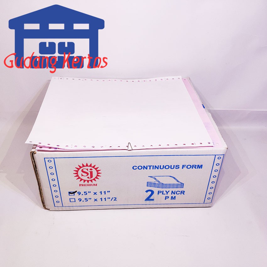 

Promo SJ Premium Kertas Continuous Form 9.5" x 11" 2 Ply NCR