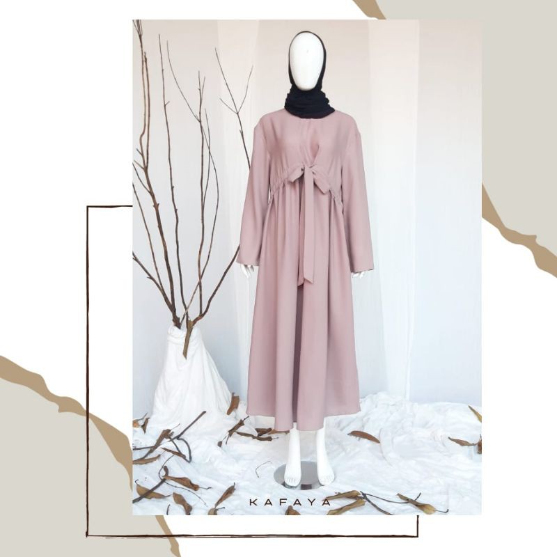 AYESA DRESS | Gamis Dress Wollycrepe