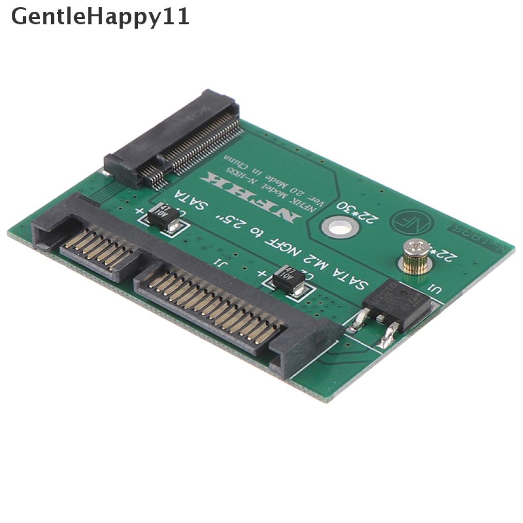 Gentlehappy M.2 NGFF ssd solid state hard disk Ke Kartu Adaptor sata3 Setengah Tinggi 2.5 inch