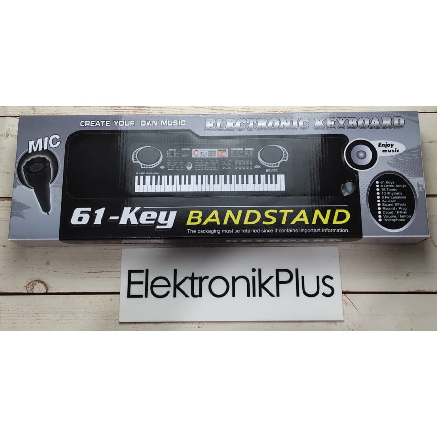 Mainan Anak Piano Digital Keyboard Elektronik 61 Kunci Toots Plus Microphone