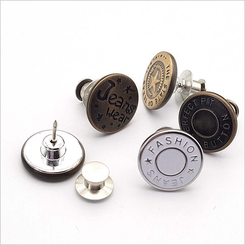 Waist Button Detachable Nail-free Button Elastic Concealed Button Adjustable Button Button