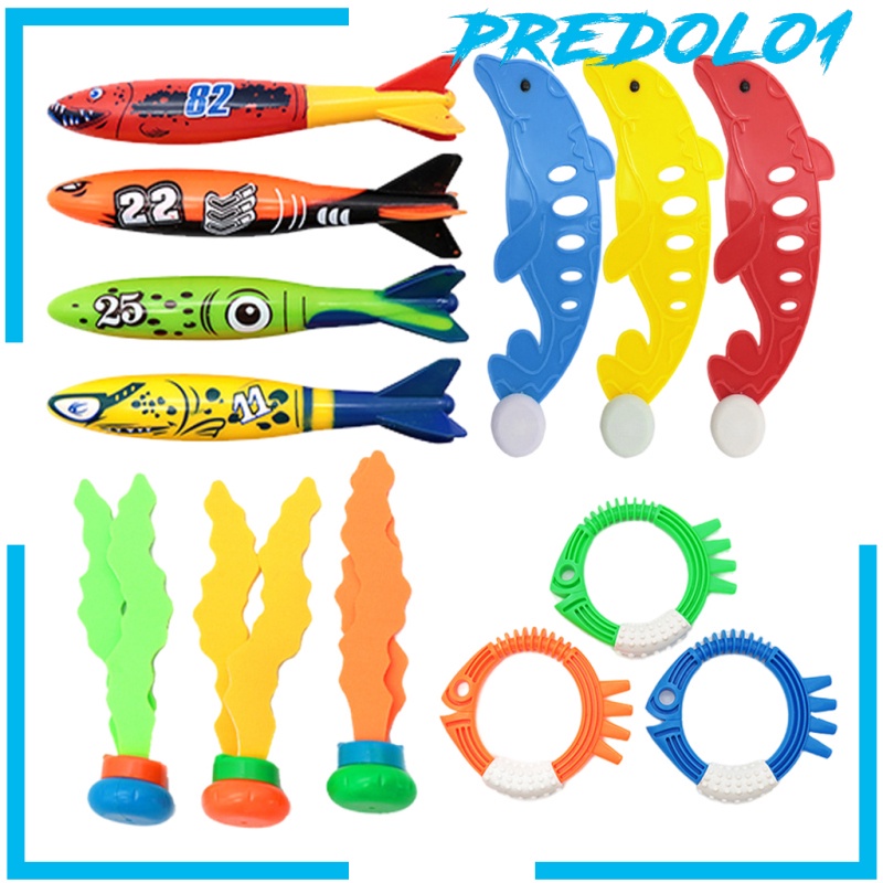 [PREDOLO1] Summer Pool Diving Toy for Boys Girls Dive Grass Pool Fish Underwater Games