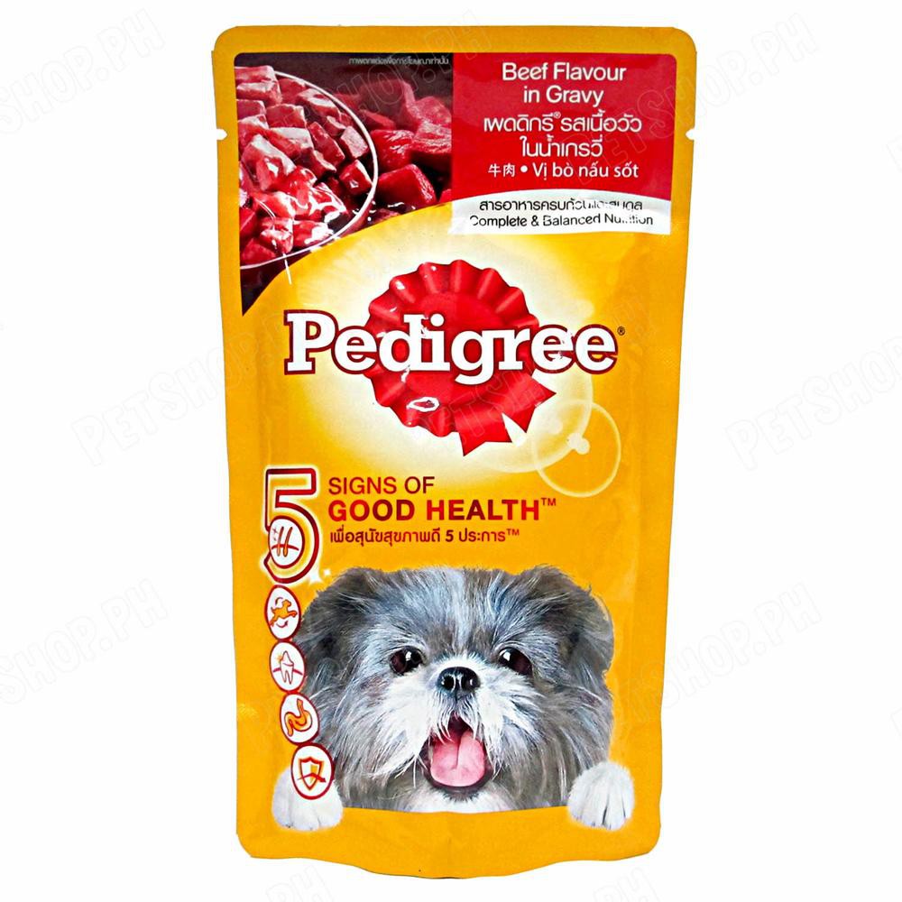 PEDIGREE ADULT BEEF CIS POUCH 130 GRAM / Makanan Anjing