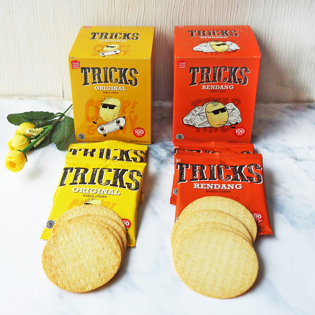 [HALAL] Tricks Baked Potato (15gr x 4pc) / Trick Snack Kentang Korea Original / Kimchi