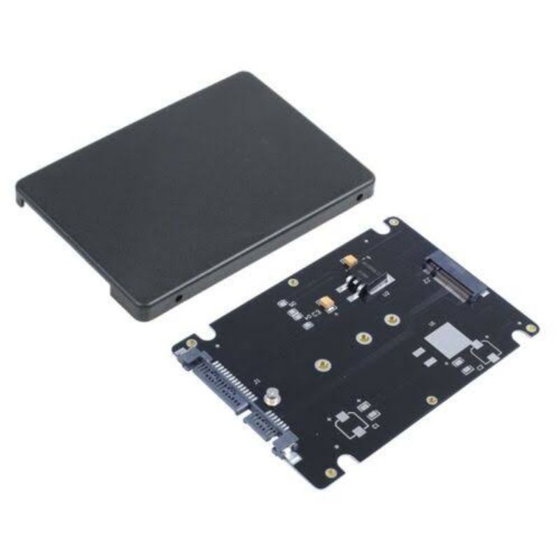 Case 2.5 inch ssd hdd m2 to sata m.2 ngff enclosure internal pc black