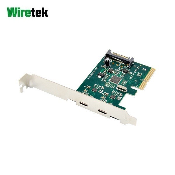 PCI-E Type-C Expansion Card 2port Wiretek