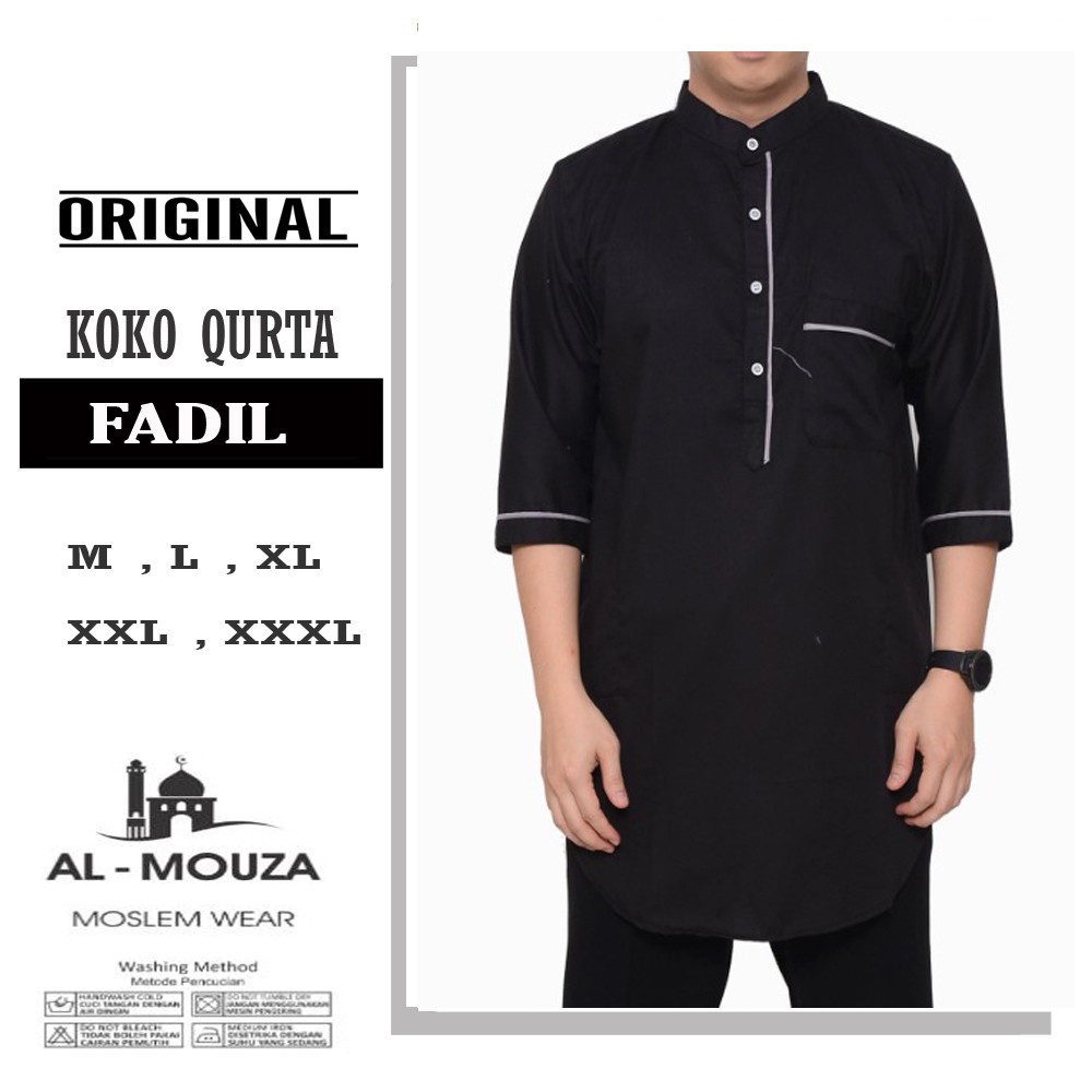 Baju Koko Qurta Kurta FADIL Katun Premium Ukuran Jumbo