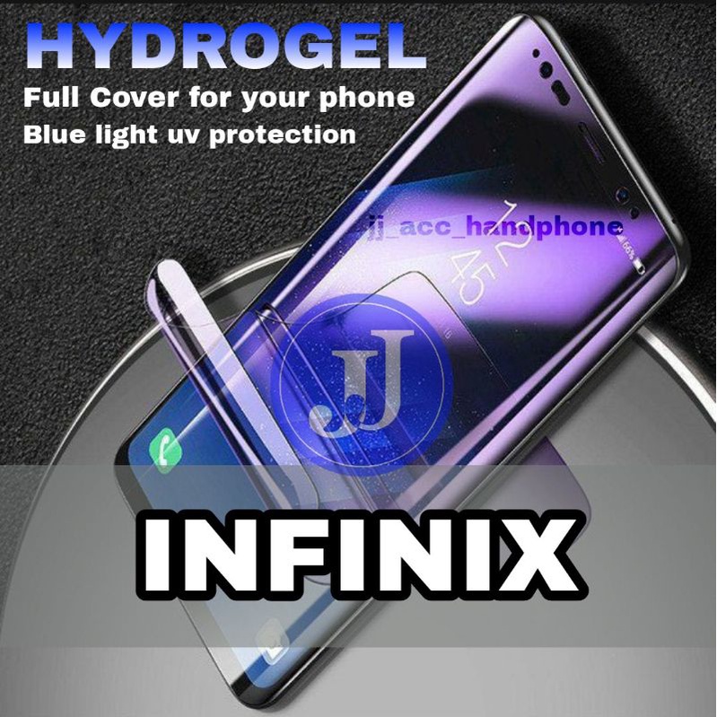 HYDROGEL BLUE &amp; MATTE INFINIX HOT 4 5 8 8 LITE 9 9 PLAY 10 10 PLAY 10S 11 11S 11 PLAY 11S NFC 12 12I  NOTE 7 8 10 10 PRO 11I 11 PRO SMART 4 5 6 6 HD