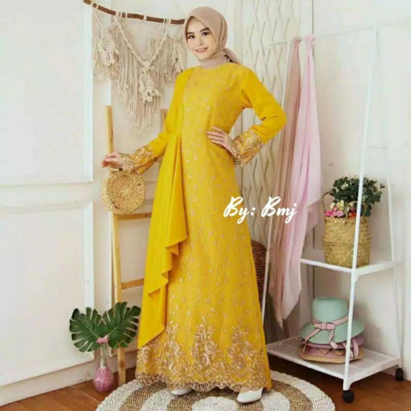 Gamis Valvet | Gamis Brukat | Gamis Busui | Gamis Tille | Gamis Bordir Mutiara | Gamis Pesta Nikahan