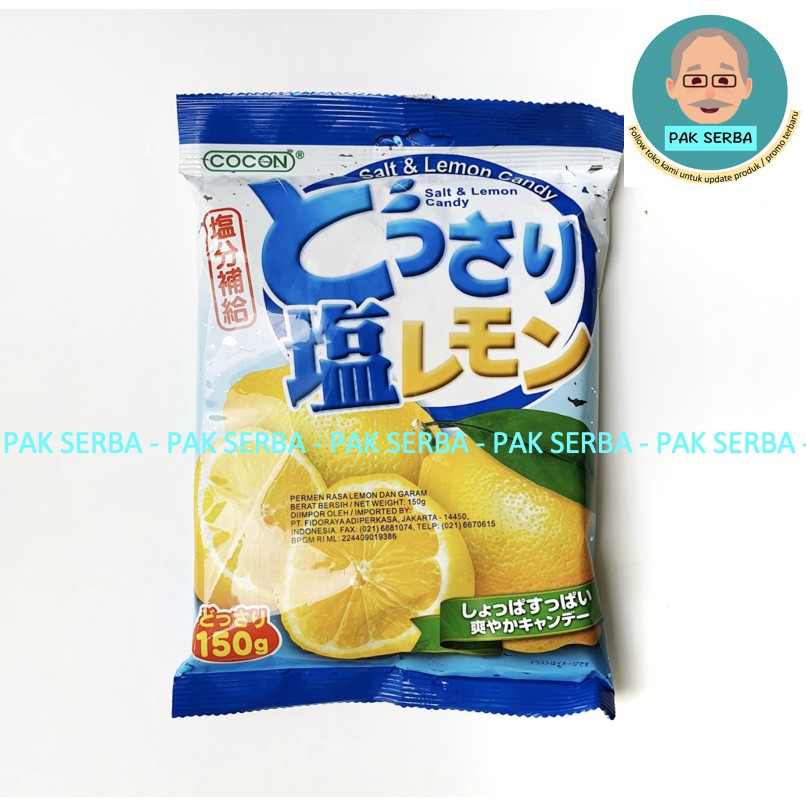 Permen import salt and lemon candy / permen lemon / cocon