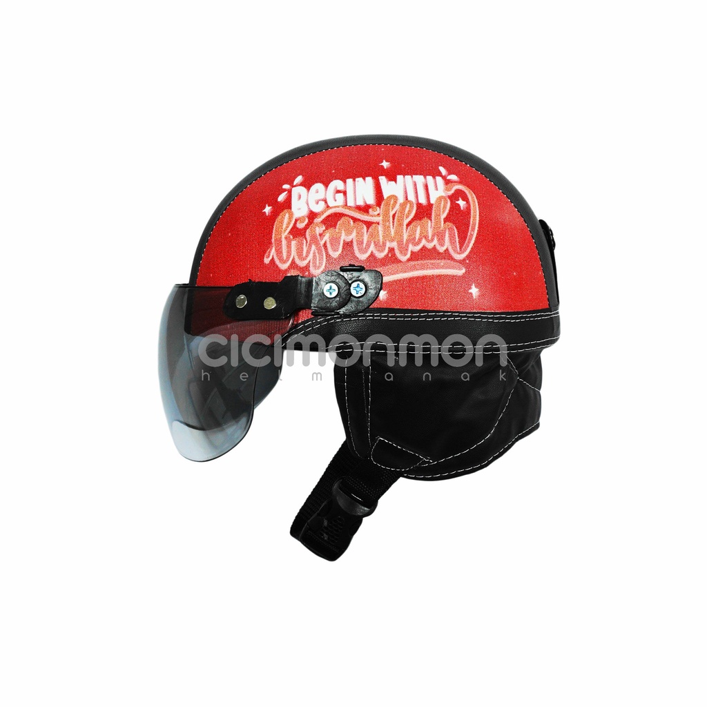 Helm Anak Retro Classic Series Bismillah