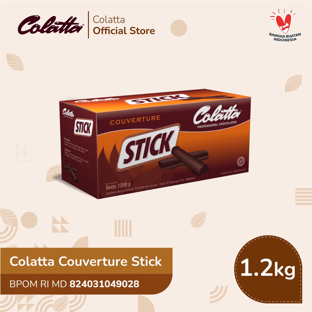 

Colatta Couverture Chocolate Stick - Coklat Stik Batang 1.2Kg