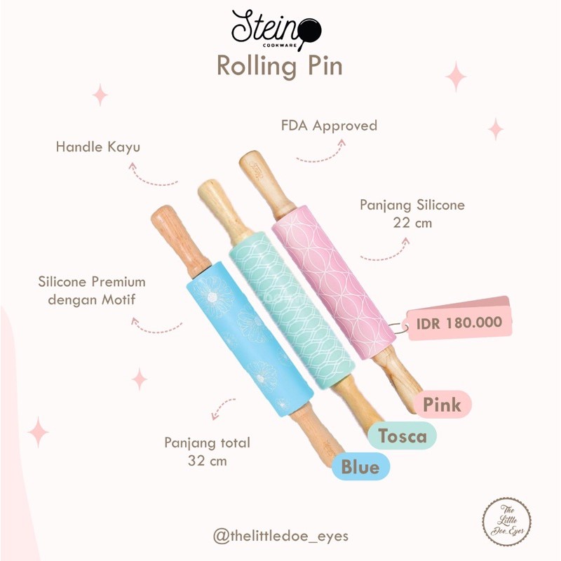 [Ready] Stein Cookware Rolling Pin Motif