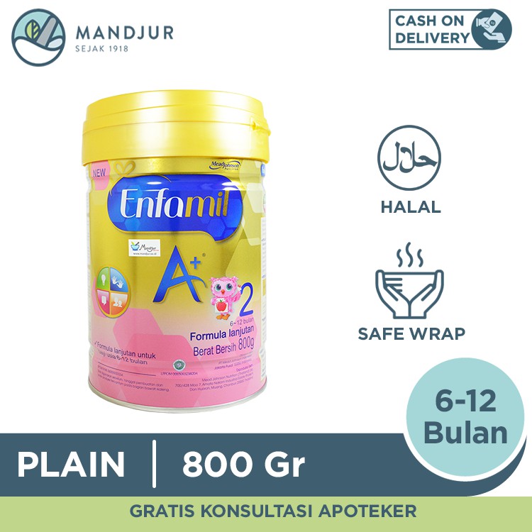 Enfamil A Tahap 2 Susu Formula Bayi Plain 800 Gr Shopee Indonesia
