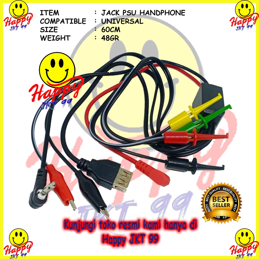 [ HAPPY JKT 99 ] KABEL POWER SUPPLY HP JACK PSU HANDPHONE UNIVERSAL ORIGINAL