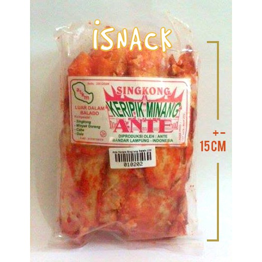 

Keripik Minang ANTE Sambal Balado Singkong 200g