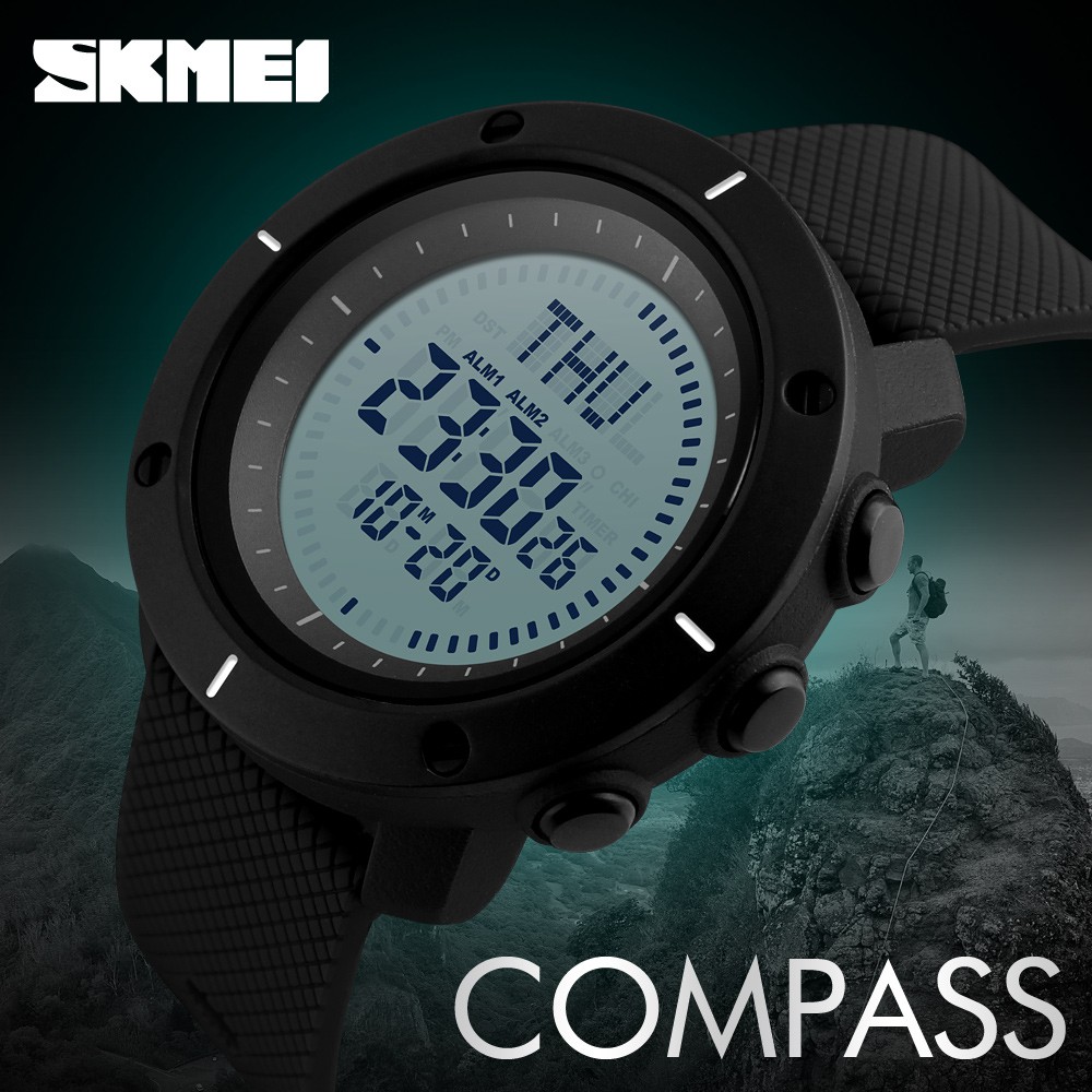 SKMEI 1216 Jam Tangan Pria Digital Compass Anti Air WATCHKITE WKOS