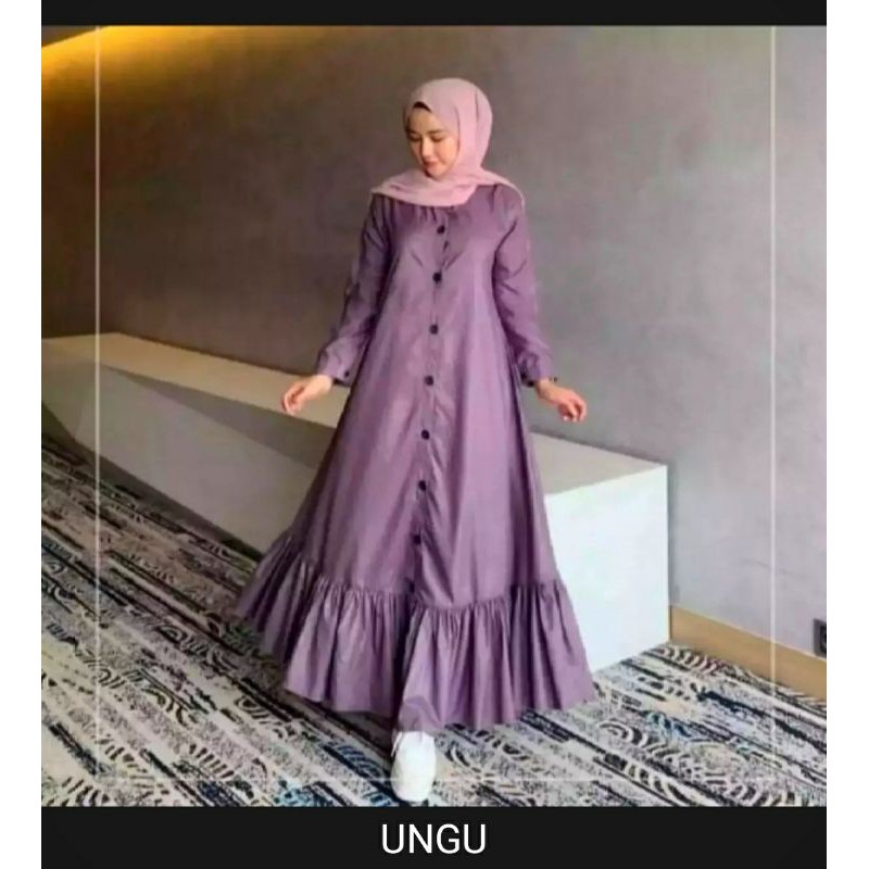 PIONI LONG DRESS/REMPEL KELILING DEPAN DAN BELAKANG XL/LD105