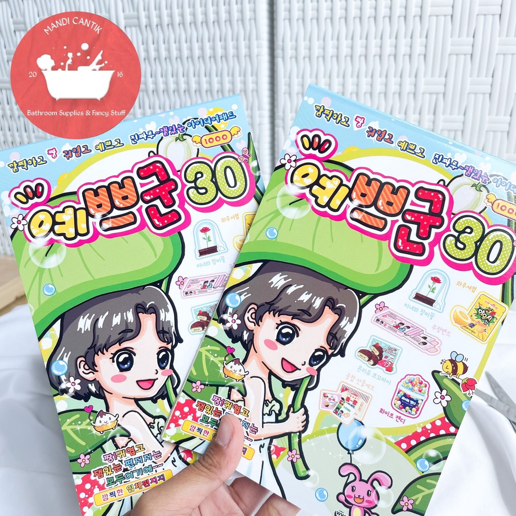 Buku papercraft seri 30 origami snack korea VIRAL book mainan anak kartun korean jepang
