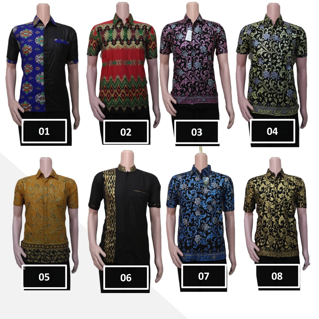 Hem Batik Kombinasi Prada Pria Dewasa