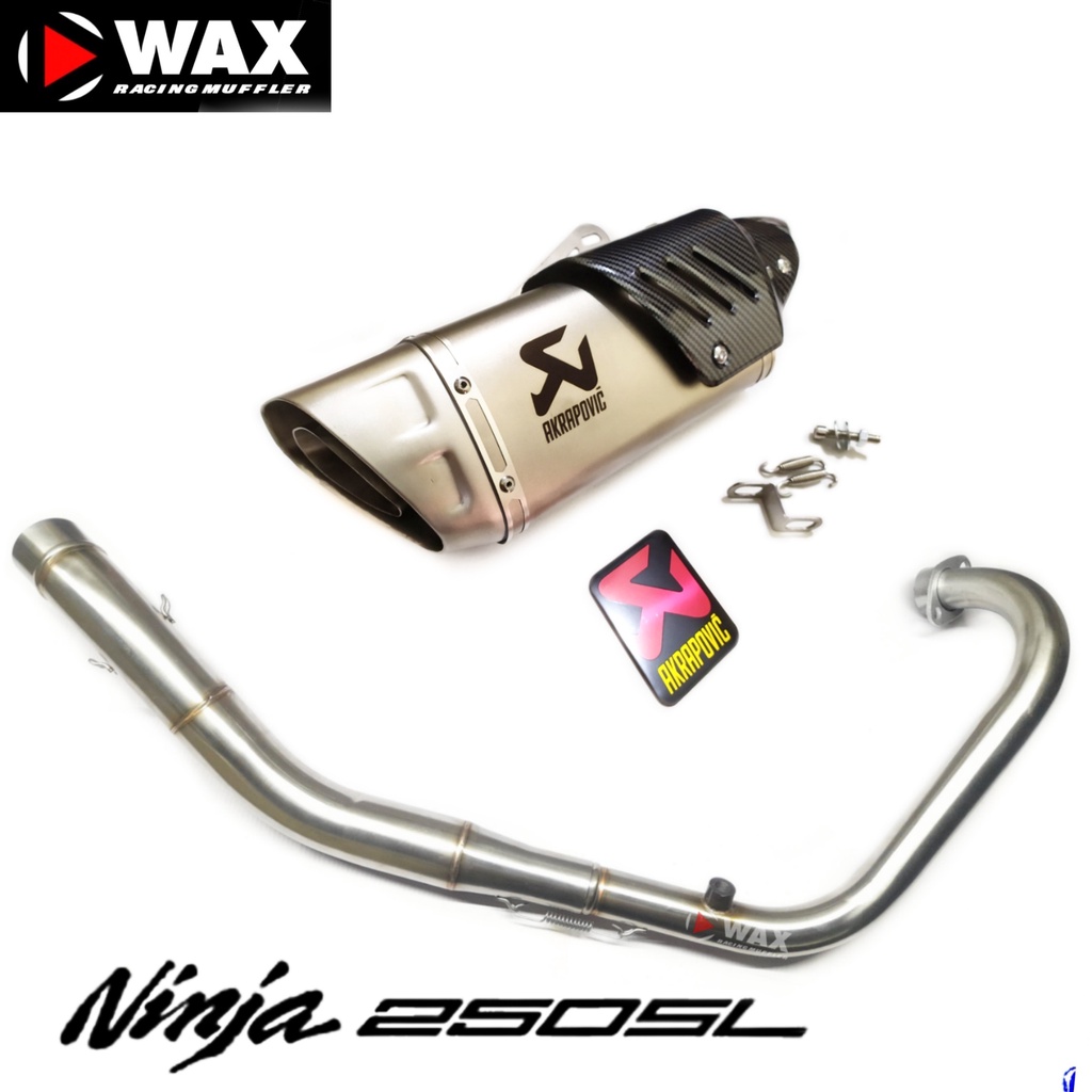 KNALPOT AKRAPOVIC EVOLUTION LINE FOR KAWASAKI NINJA 250 SL RR MONO FULL SYSTEM