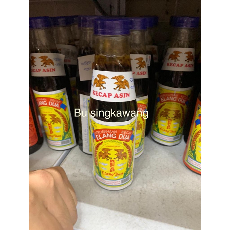 

Kecap Asin Cap Elang Dua 290ml Kemasan Plastik 100% Asli Singkawang