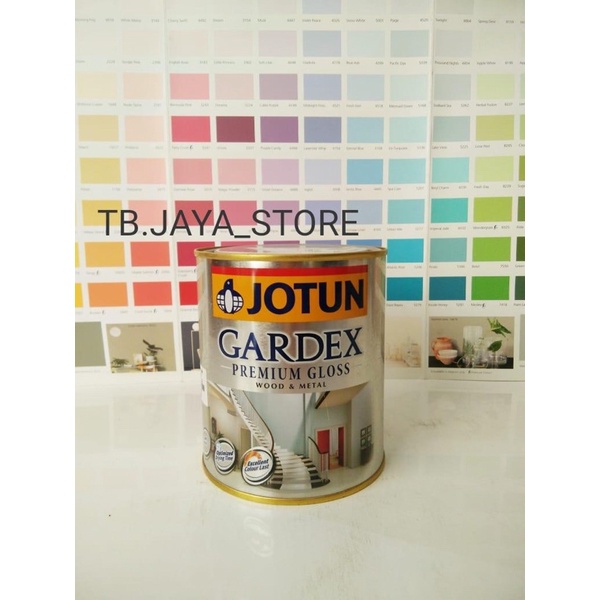 CAT JOTUN KAYU & BESI GARDEX PREMIUM 1KG SILVER GREY 7001