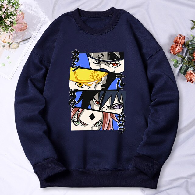 Naruto warning Sweater Crewneck || Sweater Basic Anime || Pria &amp; Wanita II SIZE M - L - XL