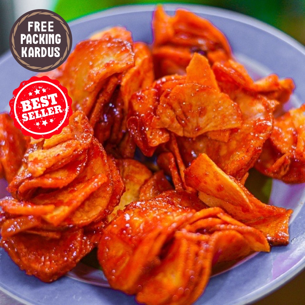 

CEMILAN PEDAS KERIPIK SINGKONG BALADO KARAMEL 250 GRAM SANJAY SAUS PADANG JAJANAN SNACK KILOAN MAKANAN RINGAN CAMILAN JADUL MURAH