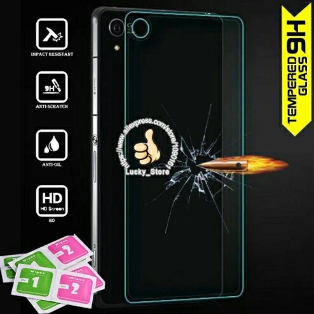 Tempered Glass Belakang Sony Xperia Z2 Big Docomo Anti Gores Belakang Sony Z2 Docomo 5.2inch