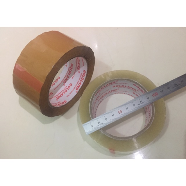 

Lakban 2 inch x 100 yard / plakban 100 yard / kualitas lakban daimaru coklat - putih