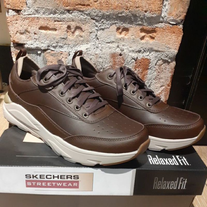 SEPATU PRIA SKECHERS MEMORY FOAM 65874/CHOC