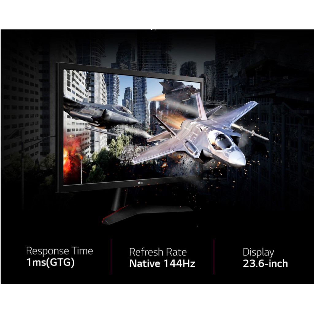 MONITOR LED LG 24 INCH GAMING FULL HD 1MS 144HZ 24&quot; RADEON FREESYNC 24GL600F-B