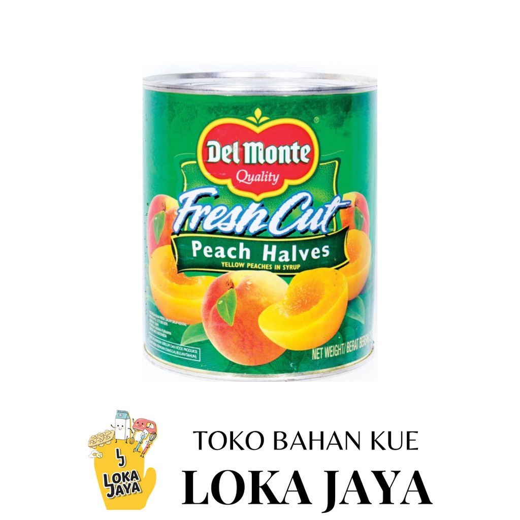 

DEL MONTE FRESH CUT PEACH HALVES 825GR