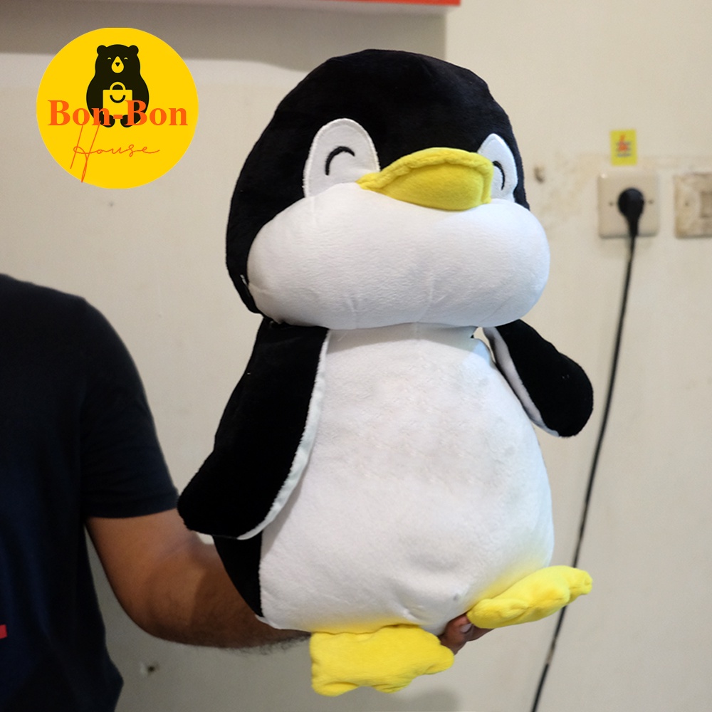 Boneka Soft Pinguin Lembut 37Cm animal bantal boneka safari