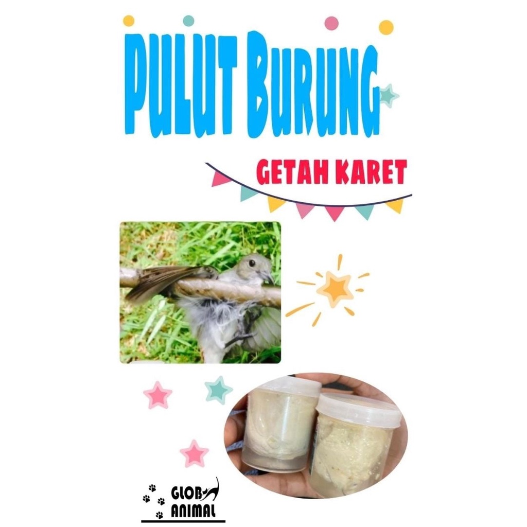 PULUT BURUNG GETAH KARET super lengket rekat asli bendo penjerat kaki