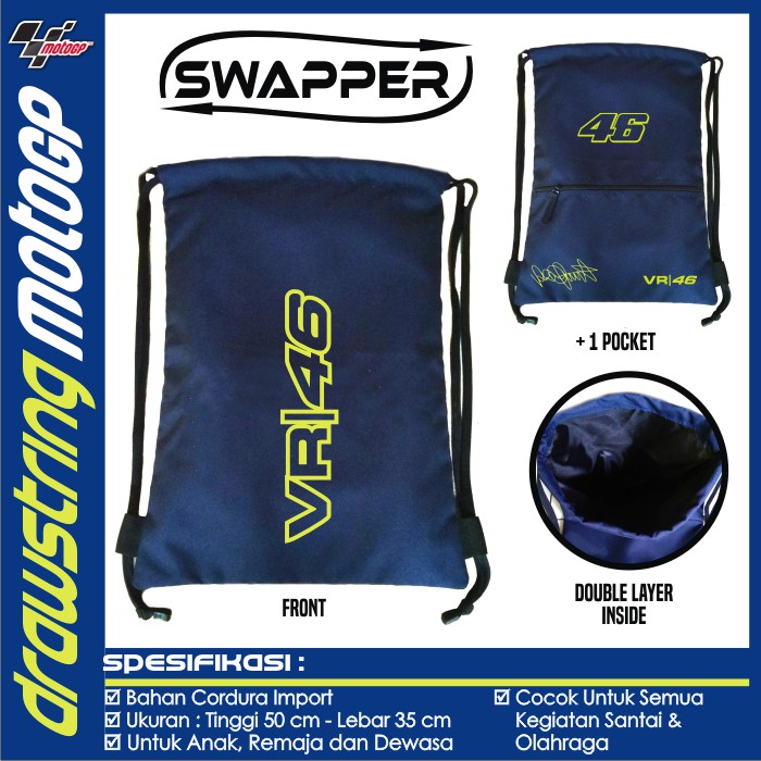 TAS SERUT DRAWSTRING MOTOGP SWAPPER ROSSI 46