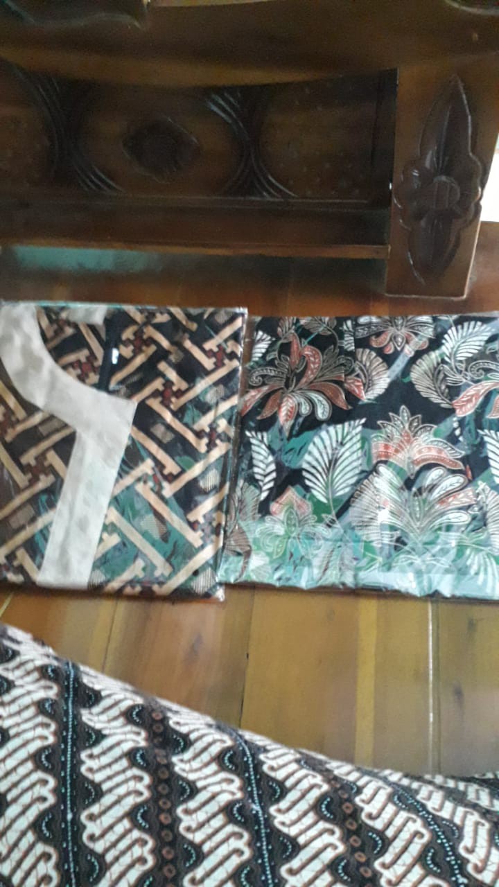 Tey-17 Batik Wanita Asj Sa Hrb026 Kenongo Kemeja Tosca Pendek