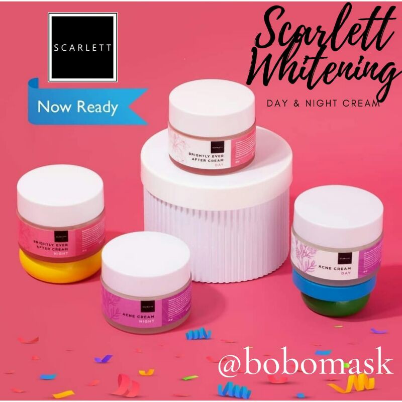 SCARLETT DAY & NIGHT CREAM - BRIGHTLY EVER AFTER DAY & NIGHT CREAM | ACNE DAY & NIGHT CREAM SCARLETT