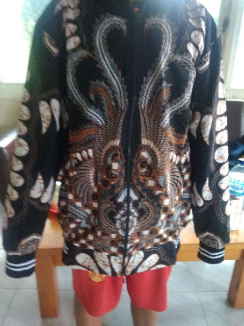 (1kg=4pcs) Jaket Batik Lengan Panjang Batik Ori Nareswari Janindro Batik Solo Seragam Batik
